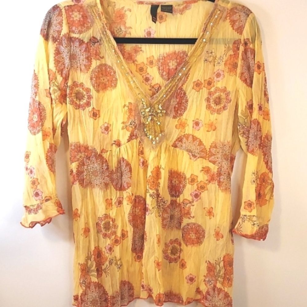Sere Nade Beaded Boho Top